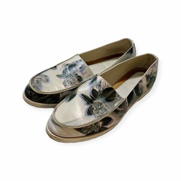 Maison Martin Margiela White 3D Floral Slip on Loafers, Size 41EU - Picture 1 of 12